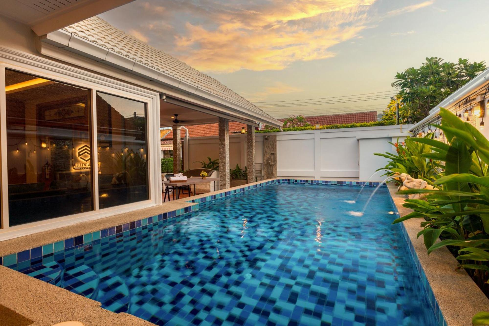 Pattaya Private Villa - Pool,Sauna,Snooker,Bbq Exteriér fotografie