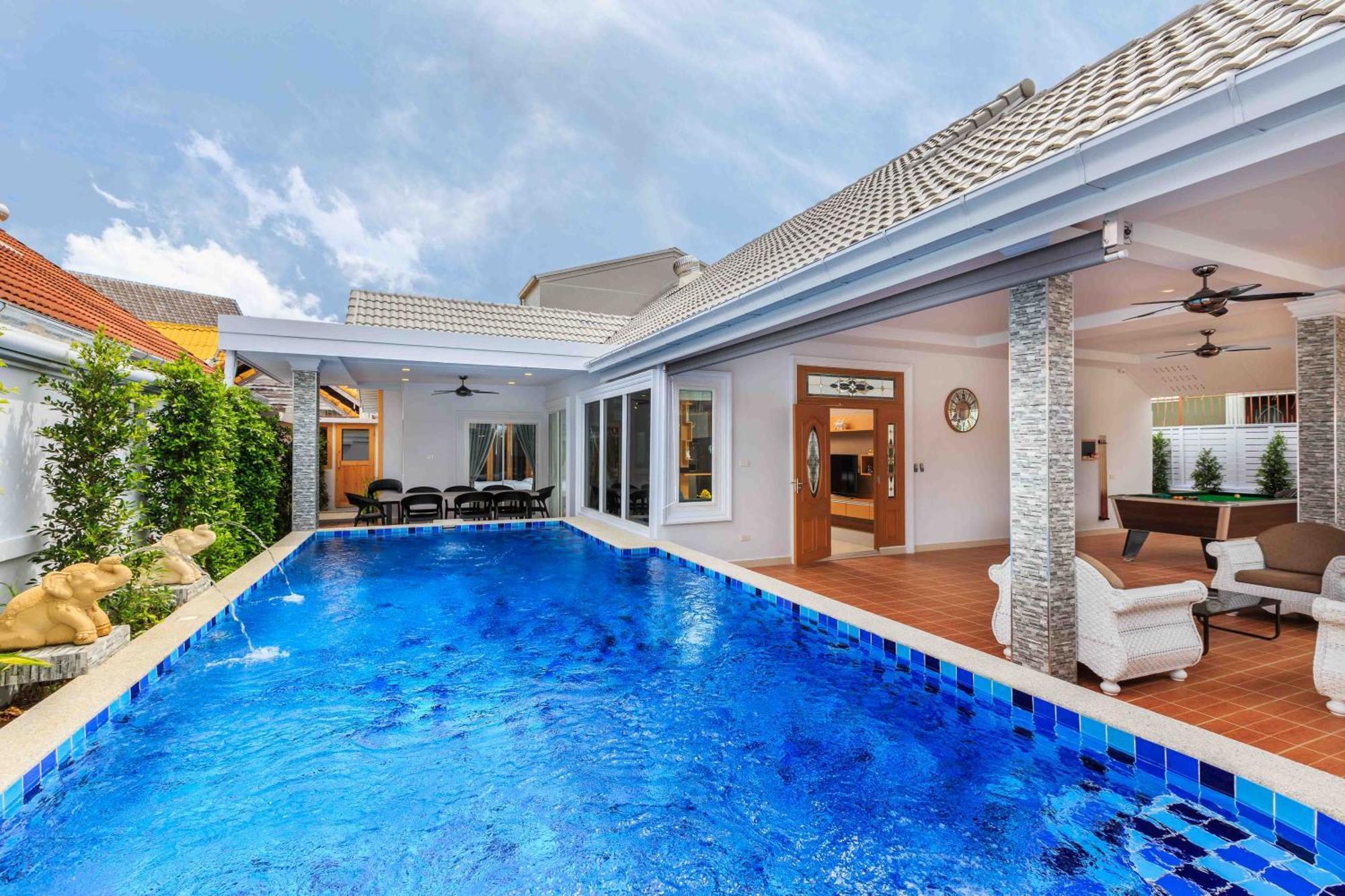 Pattaya Private Villa - Pool,Sauna,Snooker,Bbq Exteriér fotografie