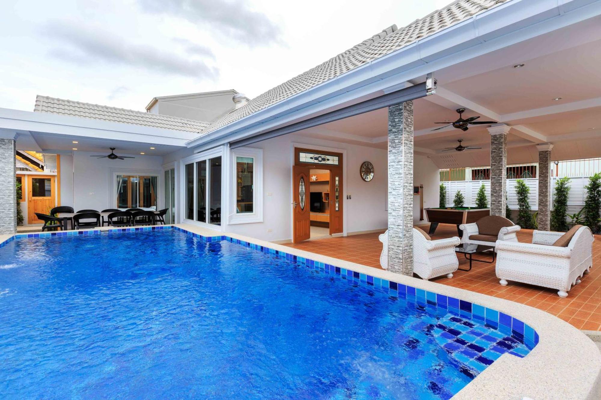 Pattaya Private Villa - Pool,Sauna,Snooker,Bbq Exteriér fotografie